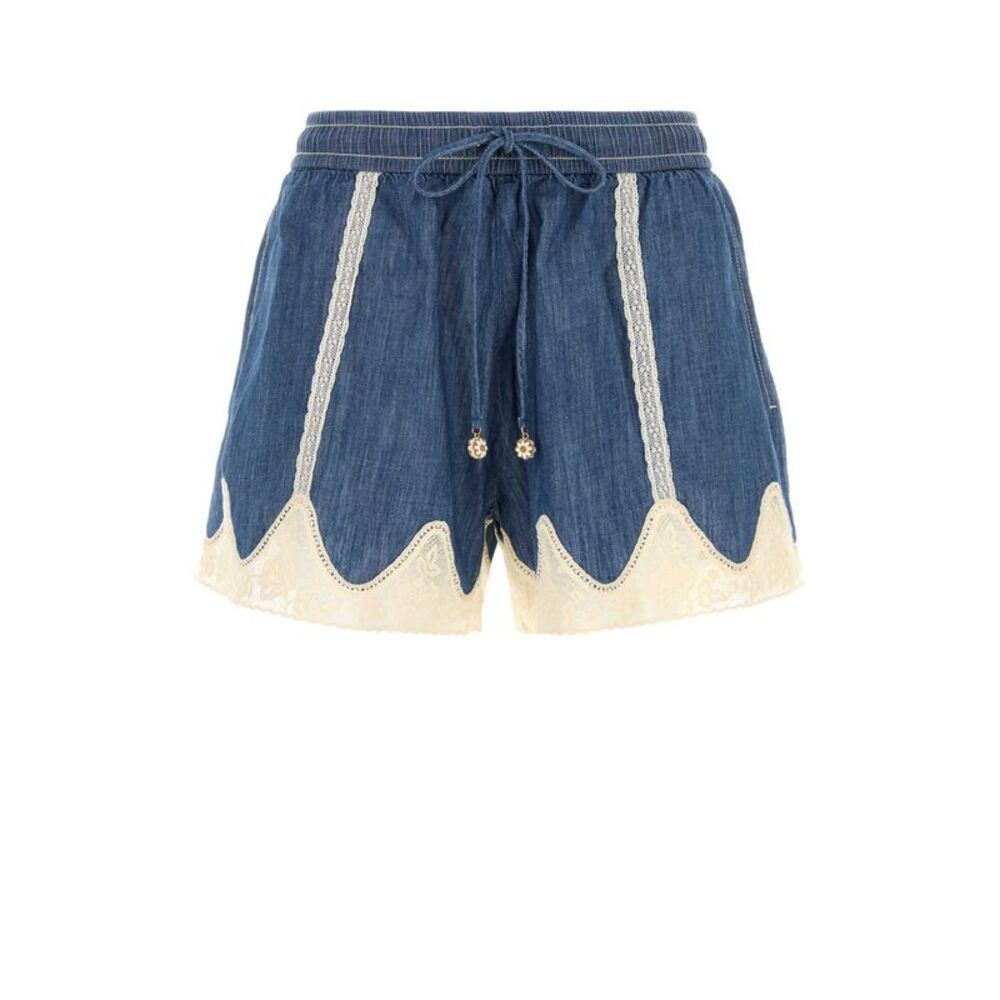 Zimmermann Women Blue Denim Awaken Shorts
